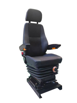 購入 黒いPU機関車座席 スライジングレール付き回転式鉄道用エアライド座席 online manufacture